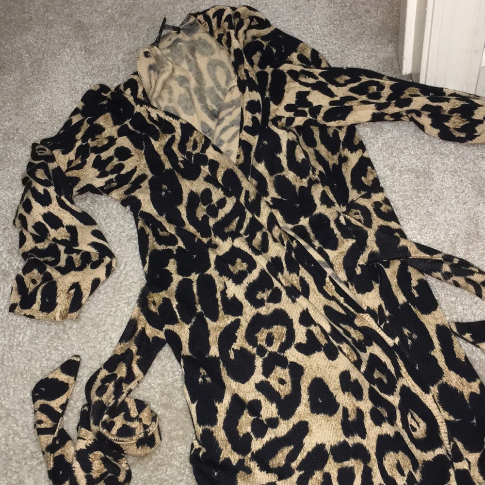INC leopard wrap tunic - Picture 2 of 5